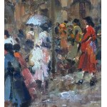 SCUOLA EUROPEA, Street Scene with Figures