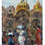 SCUOLA EUROPEA, Street Scene with Figures