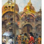 SCUOLA EUROPEA, Street Scene with Figures