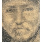 UNIDENTIFIED SIGNATURE, Portrait of a Man with Hat
