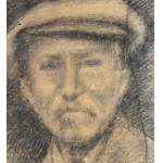 UNIDENTIFIED SIGNATURE, Portrait of a Man with Hat