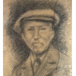 UNIDENTIFIED SIGNATURE, Portrait of a Man with Hat