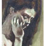 UNIDENTIFIED SIGNATURE, Seated Nude Woman