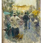 ANONIMO, Small street with figures