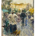 ANONIMO, Small street with figures