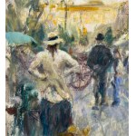 ANONIMO, Small street with figures