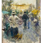 ANONIMO, Small street with figures