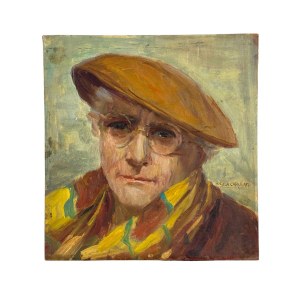 ANGELA CARUGATI, Portrait of a man with a hat - ANGELA CARUGATI