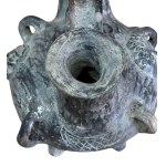 Antique double-spout terracotta jug