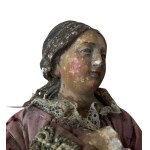 Lot of three Neapolitan nativity sculptures