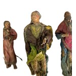 Lot of three Neapolitan nativity sculptures