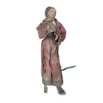 Lot of three Neapolitan nativity sculptures