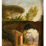 SCUOLA NAPOLETANA, Country lane with a bridge