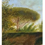 SCUOLA NAPOLETANA, Country lane with a bridge