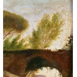 SCUOLA NAPOLETANA, Country lane with a bridge