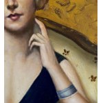 ANONIMO, Portrait of a woman on a sofa