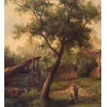 UNIDENTIFIED SIGNATURE, Landscape with cattle