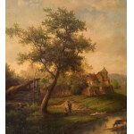 UNIDENTIFIED SIGNATURE, Landscape with cattle