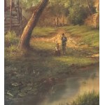 UNIDENTIFIED SIGNATURE, Landscape with cattle