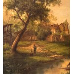 UNIDENTIFIED SIGNATURE, Landscape with cattle