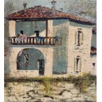 UNIDENTIFIED SIGNATURE, River with a bridge