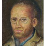 UNIDENTIFIED SIGNATURE, Male portrait with glasses