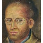 UNIDENTIFIED SIGNATURE, Male portrait with glasses