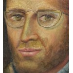 UNIDENTIFIED SIGNATURE, Male portrait with glasses