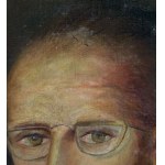UNIDENTIFIED SIGNATURE, Male portrait with glasses