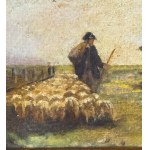 ANONIMO, Shepherd with a flock