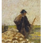 ANONIMO, Shepherd with a flock