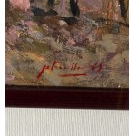 UNIDENTIFIED SIGNATURE, Neapolitan street with a small market