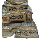 Antique gilded and chased bronze clock