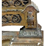 Antique gilded and chased bronze clock