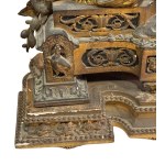 Antique gilded and chased bronze clock