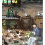 R.CARIGNANI, Interior with chickens - R. CARIGNANI