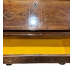 Drop-front chest of drawers with 3 drawers