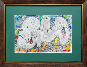 Pablo Picasso (1881-1973), z cyklu „Le Déjeuner sur l'herbe” (Obiady na trawie). Wariacje na temat „Śniadanie na trawie” E. Maneta