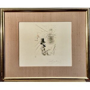Salvador DALI (1904-1989), Toulouse - Lautrec at work, 1968