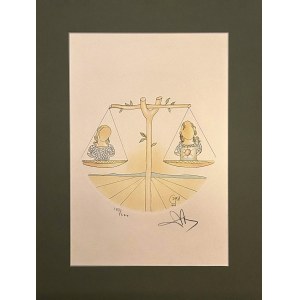 Salvador DALI (1904-1989), Libra (Libra) from the Cycle The Twelve Signs of the Zodiac 1978.