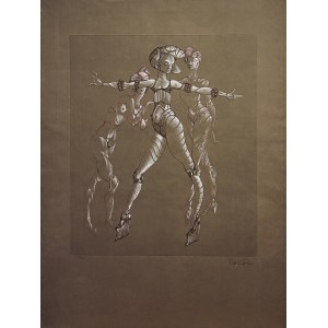 Leonor Fini (1907-1996), z cyklu Les Trois Grâces (Tři grácie), 70. léta 20. století