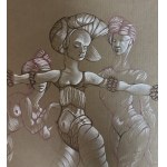Leonor Fini (1907-1996), z cyklu Les Trois Grâces (Tři grácie), 70. léta 20. století