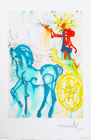Salvador DALI (1904-1989), Le Cheval de Triomphe (Koń triumfu). Z cyklu: Les Chevaux de Dali (Daliinian Horses), 1983