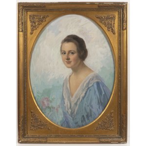 Peintre vers 1925. Portrait d'une dame