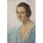 Peintre vers 1925. Portrait d'une dame