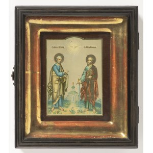 19th Century Russian Icon of Saints Peter and Paul