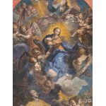 Jakob Frey the Elder (1681-1752) after Sebastiano Conca. The Virgin in Glory with Saint Philip Neri