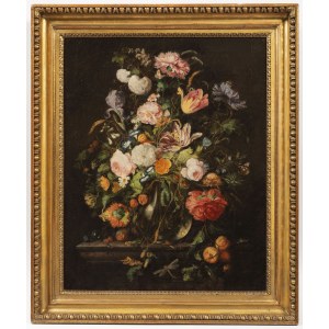 , Attributed to Leopold Zinnogger (Linz 1811 -1872) Still Life with Flowers