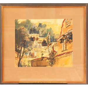 Josef Liesler (1912-2005). View of a Park