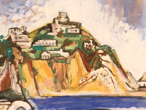 Josef Liesler (1912-2005). Capri with Faraglioni Rocks